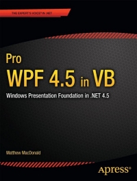 Pro WPF 4.5 in VB Free Ebook Pro WPF 4.5 in VB Free Ebook